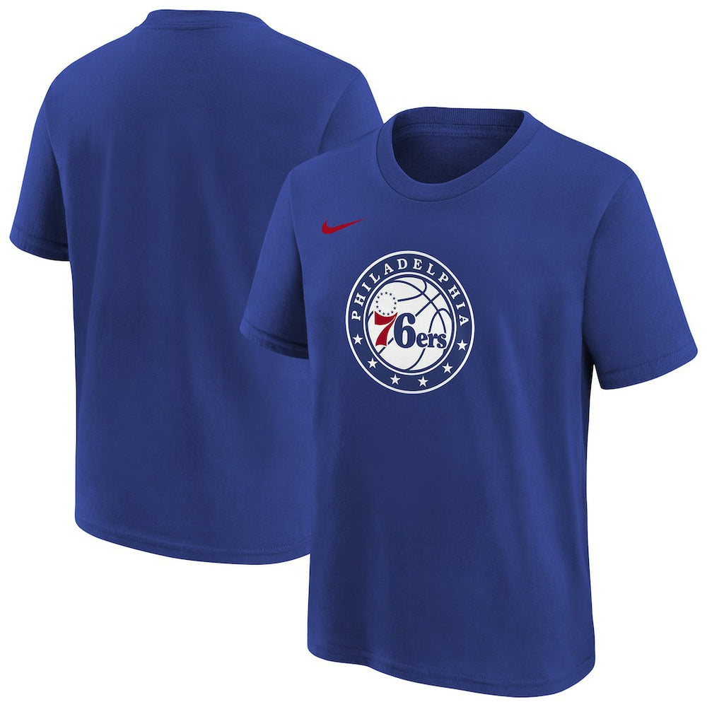 Philadelphia 76ers Youth Team Essential Logo T-Shirt Royal - NBA