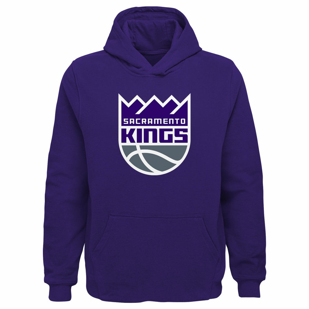 Sacramento Kings Outerstuff Youth Primary Logo Pullover Hoodie Purple - NBA