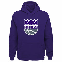 Sacramento Kings Outerstuff Youth Primary Logo Pullover Hoodie Purple - NBA