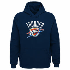 Oklahoma City Thunder Outerstuff Youth Primary Logo Pullover Hoodie Navy - NBA