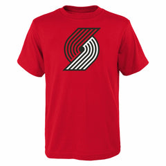 Portland Trail Blazers Outerstuff Youth Primary Logo T-Shirt Red - NBA