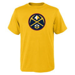 Denver Nuggets Outerstuff Youth Primary Logo T-Shirt Yellow - NBA