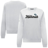 Utah Mammoth Levelwear Women's Yvette Big Script Tri-Blend Sweatshirt - White - NHL