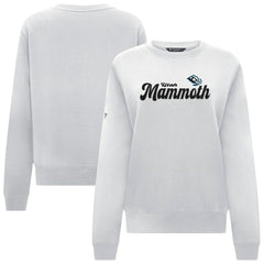 Utah Mammoth Levelwear Women's Yvette Big Script Tri-Blend Sweatshirt - White - NHL