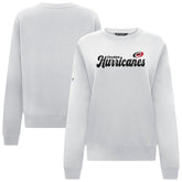 Carolina Hurricanes Levelwear Women's Yvette Big Script Tri-Blend Sweatshirt - White - NHL