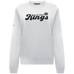 Los Angeles Kings Levelwear Women's Yvette Big Script Tri-Blend Sweatshirt - White - NHL