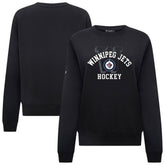 Winnipeg Jets Levelwear Women's Yvette Limelight Big Letter Sweatshirt - Black - NHL