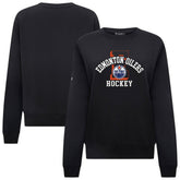 Edmonton Oilers Levelwear Women's Yvette Limelight Big Letter Sweatshirt - Black - NHL