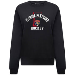 Florida Panthers Levelwear Women's Yvette Limelight Big Letter Sweatshirt - Black - NHL