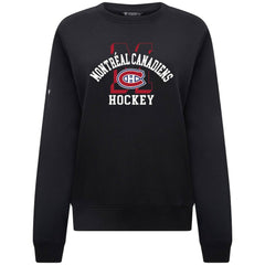 Montreal Canadiens Levelwear Women's Yvette Limelight Big Letter Sweatshirt - Black - NHL