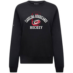 Carolina Hurricanes Levelwear Women's Yvette Limelight Big Letter Sweatshirt - Black - NHL