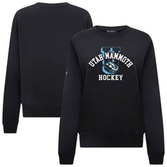Utah Mammoth Levelwear Women's Yvette Limelight Big Letter Sweatshirt - Black - NHL