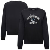 Vancouver Canucks Levelwear Women's Yvette Limelight Big Letter Sweatshirt - Black - NHL