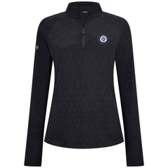 Winnipeg Jets Levelwear Women's Spike Raglan Quarter-Zip Top - Black - NHL