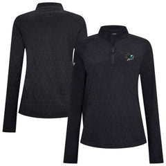 San Jose Sharks Levelwear Women's Spike Raglan Quarter-Zip Top - Black - NHL