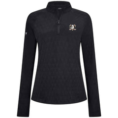 Anaheim Ducks Levelwear Women's Spike Raglan Quarter-Zip Top - Black - NHL