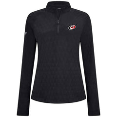 Carolina Hurricanes Levelwear Women's Spike Raglan Quarter-Zip Top - Black - NHL
