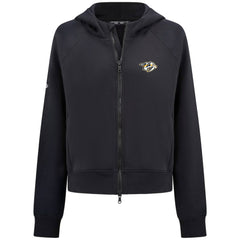 Nashville Predators Levelwear Women's Judd Raglan Full-Zip Hoodie - Black - NHL