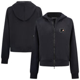 Philadelphia Flyers Levelwear Women's Judd Raglan Full-Zip Hoodie - Black - NHL
