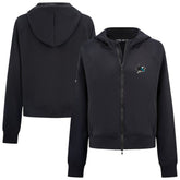 San Jose Sharks Levelwear Women's Judd Raglan Full-Zip Hoodie - Black - NHL