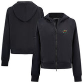 Minnesota Wild Levelwear Women's Judd Raglan Full-Zip Hoodie - Black - NHL