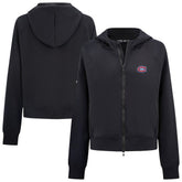 Montreal Canadiens Levelwear Women's Judd Raglan Full-Zip Hoodie - Black - NHL
