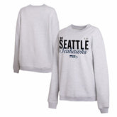 Seattle Seahawks WEAR by Erin Andrews Women's Super Bowl LX Fleece Sweatshirt Gray | NFL