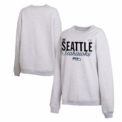 Seattle Seahawks WEAR by Erin Andrews Women's Super Bowl LX Fleece Sweatshirt Gray | NFL