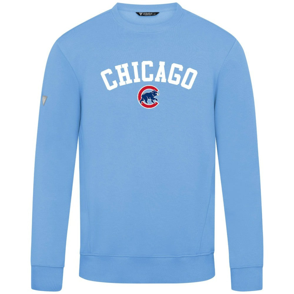 Chicago Cubs Levelwear Zane Felt Arch Pullover Sweatshirt - MLB