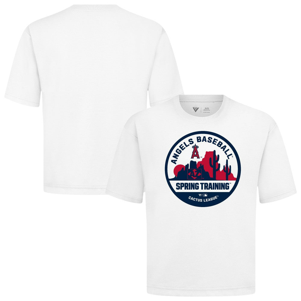 Los Angeles Angels Levelwear Spring Training Badge Luxe Signature Knit T-Shirt - MLB