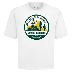 Athletics Levelwear Spring Training Badge Luxe Signature Knit T-Shirt - MLB