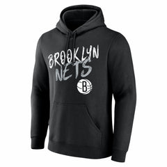 Brooklyn Nets Big & Tall Hustle Personalized Name & Number Hoodie Black - NBA