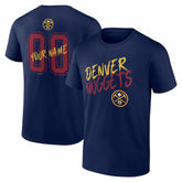 Denver Nuggets Big & Tall Hustle Personalized Name & Number T-Shirt Navy - NBA