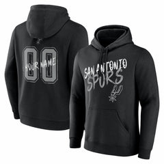 San Antonio Spurs Big & Tall Hustle Personalized Name & Number Hoodie Black - NBA