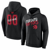 Toronto Raptors Big & Tall Hustle Personalized Name & Number Hoodie Black - NBA