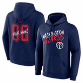 Washington Wizards Big & Tall Hustle Personalized Name & Number Hoodie Navy - NBA