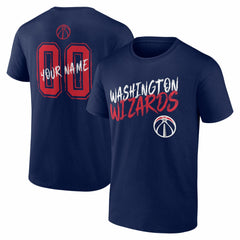 Washington Wizards Big & Tall Hustle Personalized Name & Number T-Shirt Navy - NBA