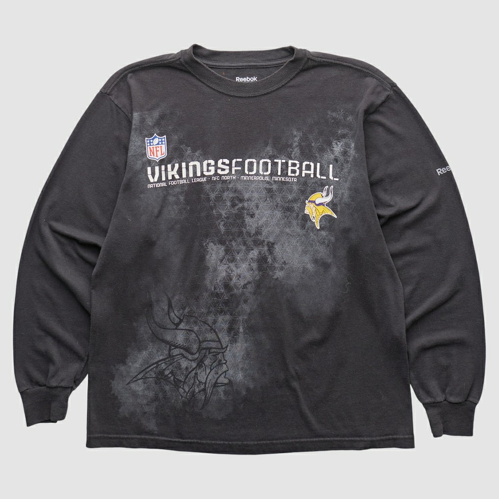 Minnesota Vikings Reebok 2000s Long Sleeve T-shirt Black Vintage | Fanatics