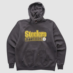 Pittsburgh Steelers NFL 2000s Hooded Pullover Sweatshirt Charcoal Vintage | Fanatics
