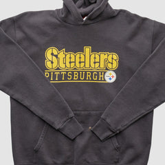 Pittsburgh Steelers NFL 2000s Hooded Pullover Sweatshirt Charcoal Vintage | Fanatics