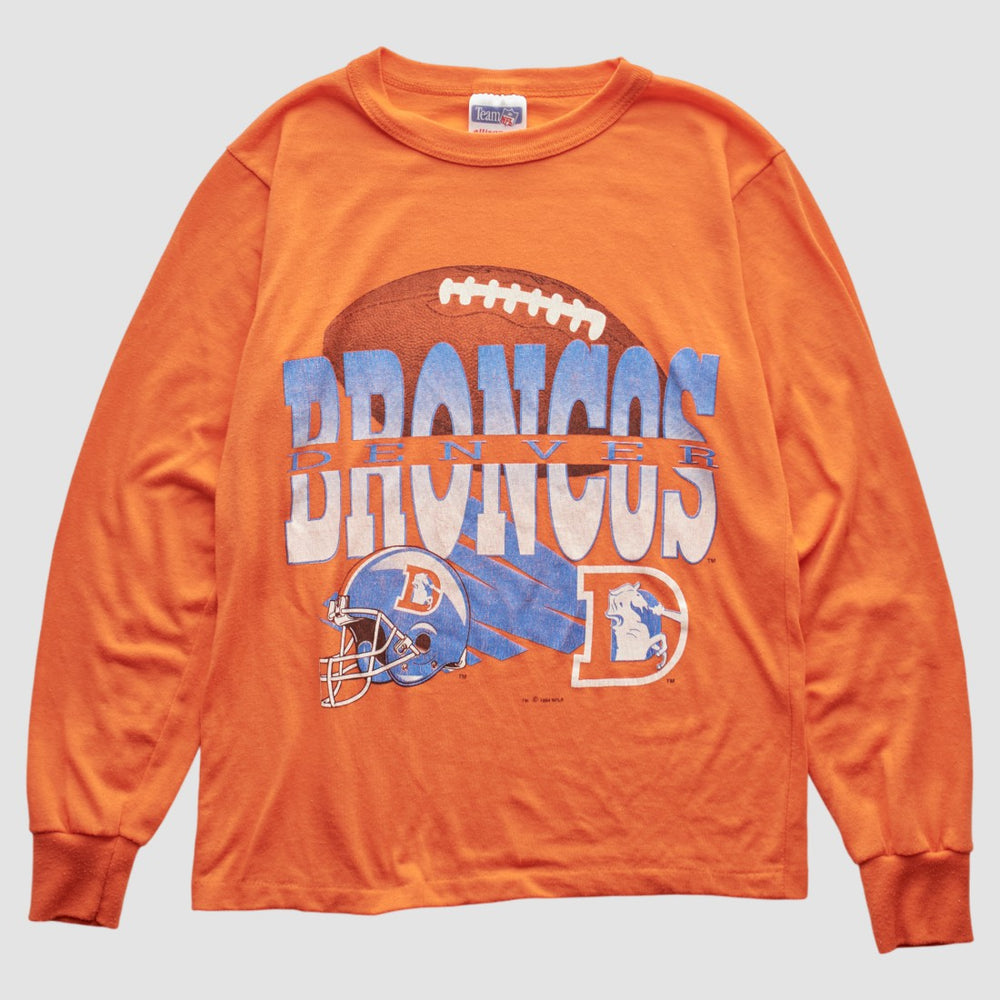 Denver Broncos NFL 90s Long Sleeve T-shirt Orange Vintage | Fanatics