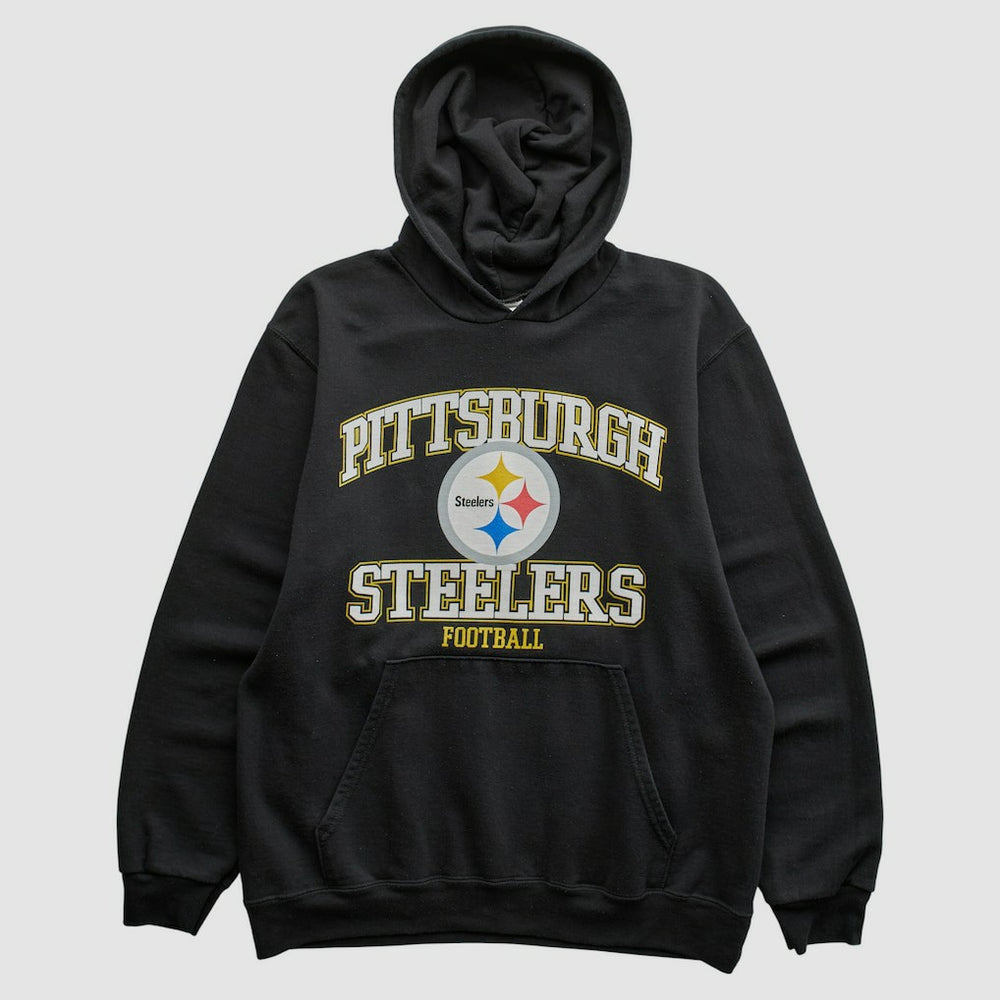 Pittsburgh Steelers NFL 2000s Hooded Pullover Sweatshirt Black Vintage | Fanatics