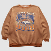 Denver Broncos Tultex 1997 Pullover Sweatshirt Brown Vintage | Fanatics