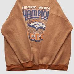 Denver Broncos Tultex 1997 Pullover Sweatshirt Brown Vintage | Fanatics