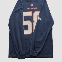 Denver Broncos NFL 2010s Long Sleeve T-shirt Navy Vintage | Fanatics