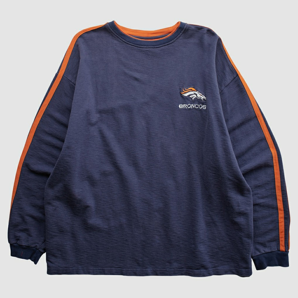 Denver Broncos NFL 2000s Pullover Sweatshirt Navy Vintage | Fanatics
