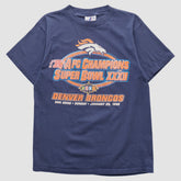 Denver Broncos Logo Athletic 1998 T-shirt Navy Vintage | Fanatics