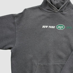 New York Jets Team Edition Apparel 2000s Hooded Pullover Sweatshirt Charcoal Vintage | Fanatics