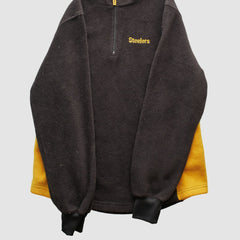 Pittsburgh Steelers NFL 2000s 1/4 Zip Sweatshirt Black Vintage | Fanatics