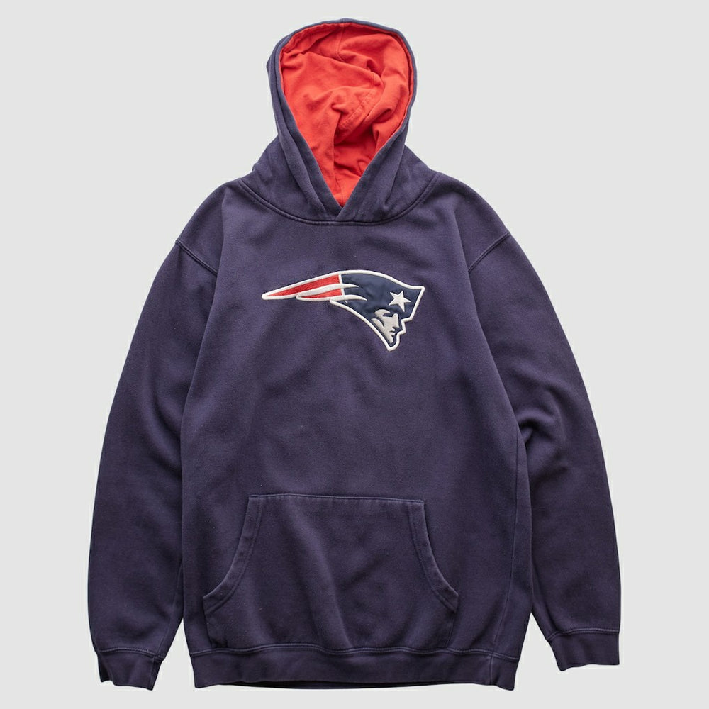 New England Patriots NFL 2000s Hooded Pullover Sweatshirt Navy Vintage | Fanatics